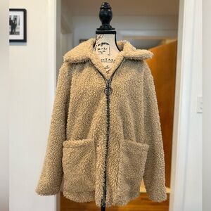 Steve Madden Teddy Zip Jacket